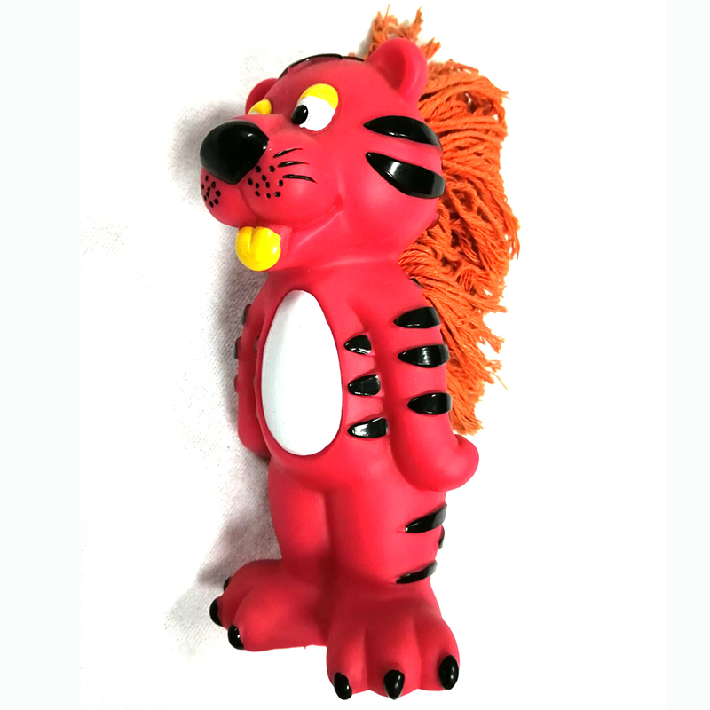 Interaktiivinen vinyyli koiran pureskeltava lelu kestävä pvc-lemmikkieläinleikkuri squeakerilla