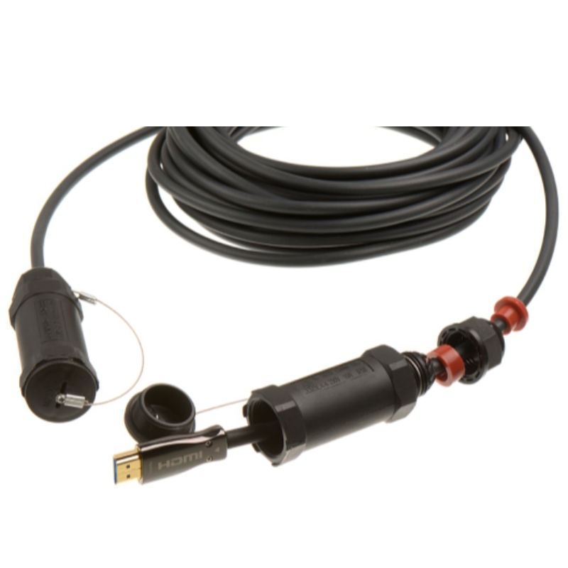 Tehdashintainen HDMI-panssaroitu aoc-kuituoptinen kaapeli tukee 8k @ 60Hz 32,4 Gbps HDCP1.4 3D