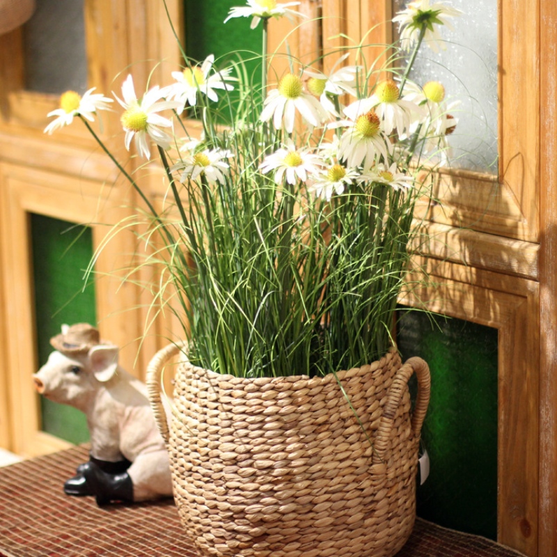 Olki kudottu säilytyskori