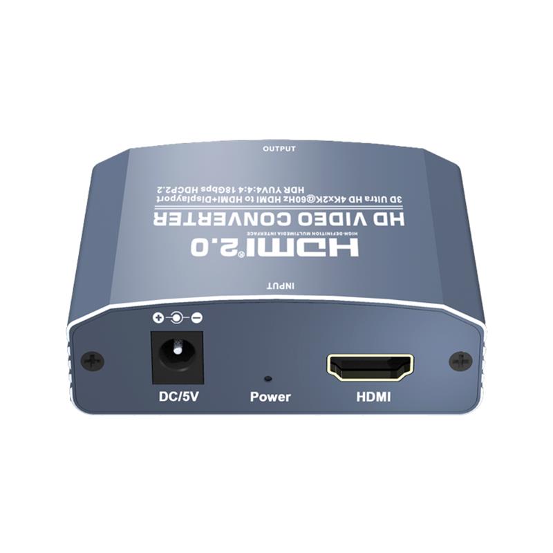 3D Ultra HD 4Kx2K @ 60Hz HDMI-HDMI + DP -muuntimen tuki HDMI2.0 18 Gbps HDR YUV4: 4: 4 HDCP2.2