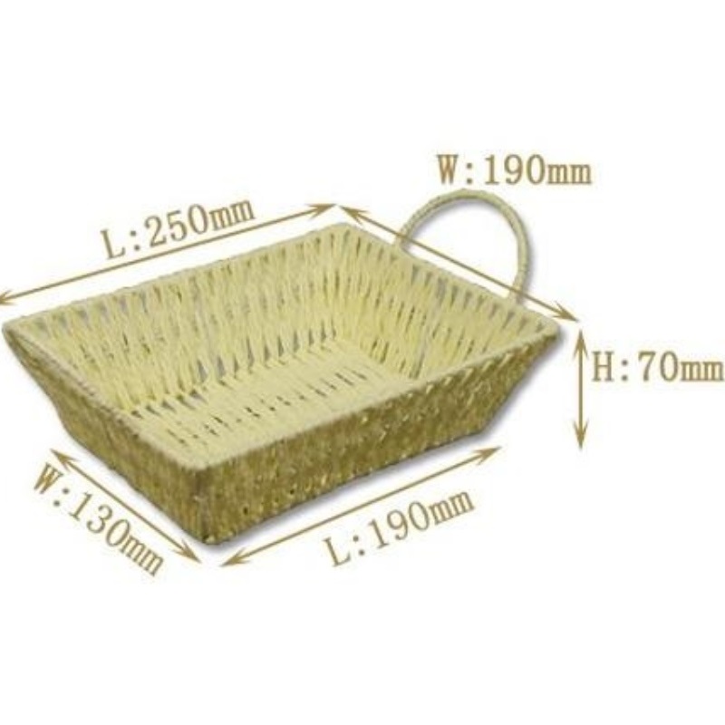 Kotisisustuspaperi rottingista kudottua varastointiastiaa varten
