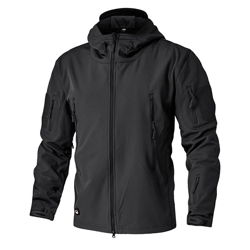 Custom Military Men Taktical Jacket Army Softshel Waterfire Windfire Jacket Coat with Hooded Khaki