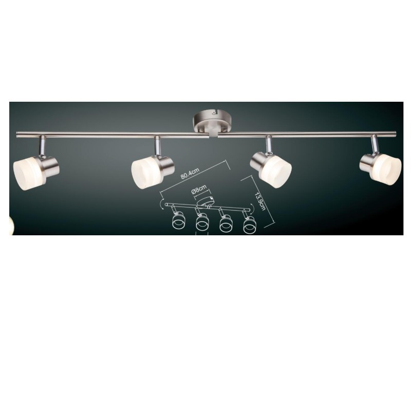 Korkeajännitteinen LED-pistevalaisin-4, sylinterimuovisuojuksella