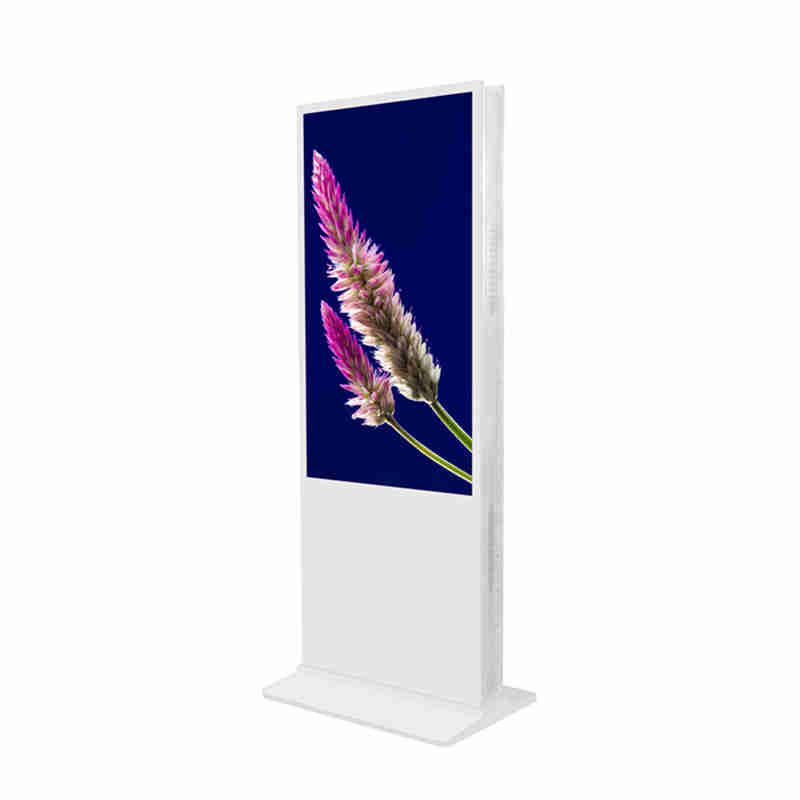 43 tuuman lattia Upstanding Double Sided Digital Signage kiosk Advertising Player Billboard for shoppailu-, ketjukauppa- ja pankkiaula