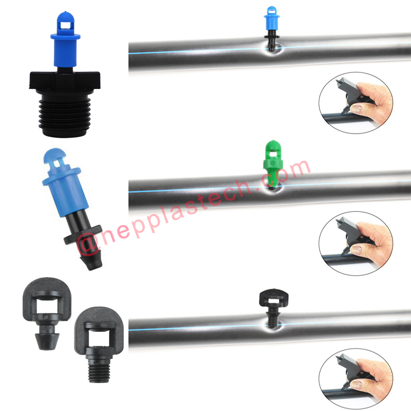 mini-inline-sumusprinklerit hedelmätarhan hedelmäpuiden mikrokastelujärjestelmän taitekestäville sumuttimille