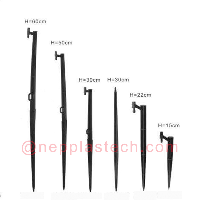 aurinkokastelujärjestelmän lisävarusteet 15 - 60 mm mustat mikro-sprinklerisuihkut