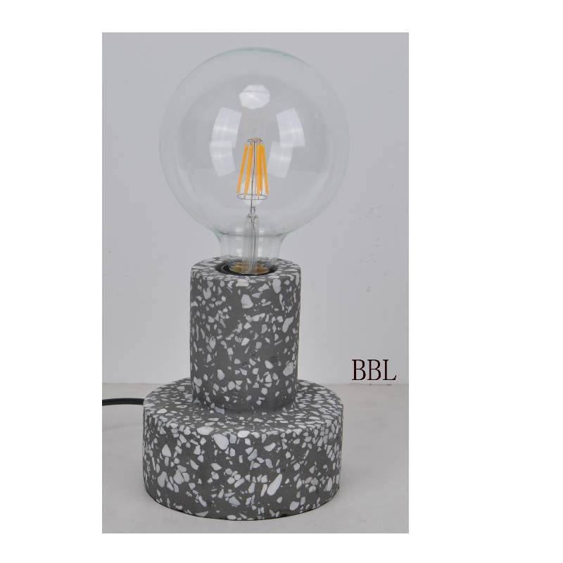 Luonnonbetoni mosacin pyöreä pöytävalaisin