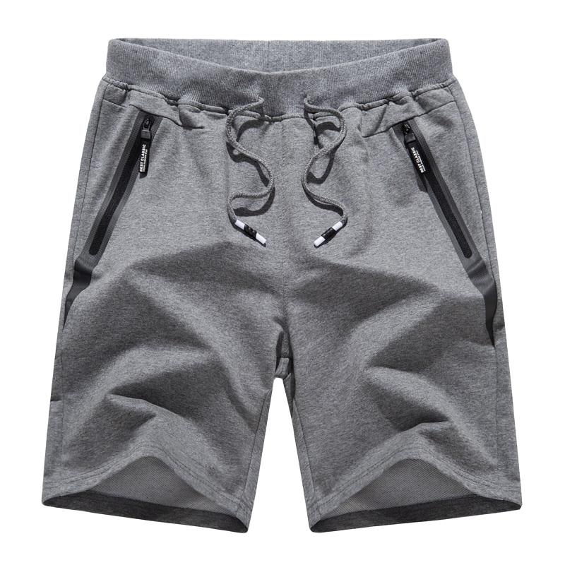 Miesten\ s Cotton Jougers Satunnaiset työkäytännön lyhenteet Pyörivät Shortsit Zipper Pockets löysät jalat Activewear