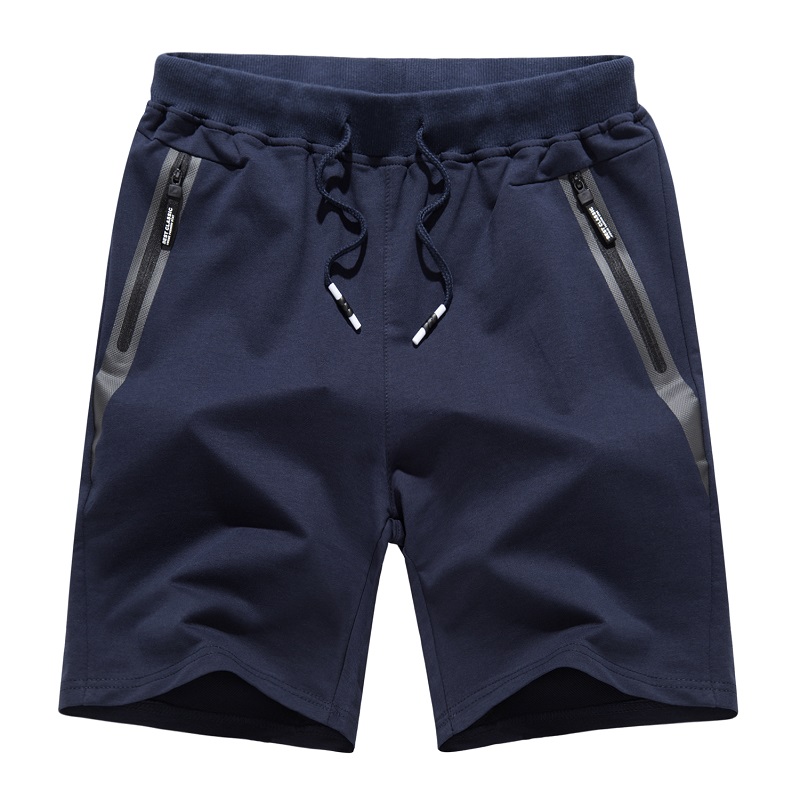 Miesten\ s Cotton Jougers Satunnaiset työkäytännön lyhenteet Pyörivät Shortsit Zipper Pockets löysät jalat Activewear