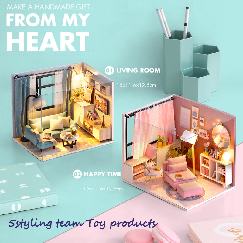 DIY talo: happy hour light and nurkan olohuone