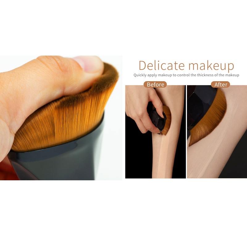 Kuumat myyvät kannettavat kosmeettiset meikkiharjat Rhombus 55 Foundation Brush Magic -harjameikki luonnollinen väärennös Litteä pääharja erityiset meikkityökalut