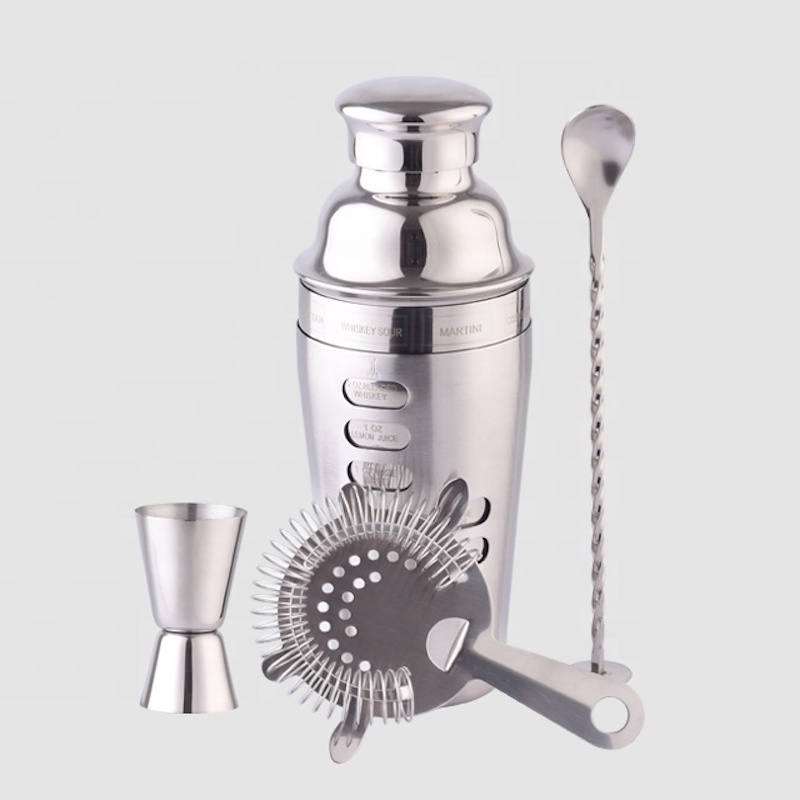 700ml ruostumatonta terästä tanko asettaa ammattilais cocktail ravistelija set baarimikko
