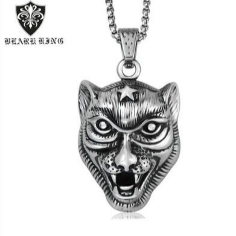 Uusi ensimmäinen aggressiivinen persoonallisuus miehet\\\ n ruostumaton teräs vaihtoehtoinen eläin Tiger Pendant European and American Animal Series