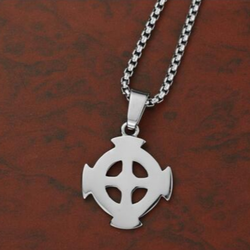 Personalisoidut korut korealaiset muotimiehet\ s Stainless Steel Cross Pendant tag Retro Pattern Cross Pendant