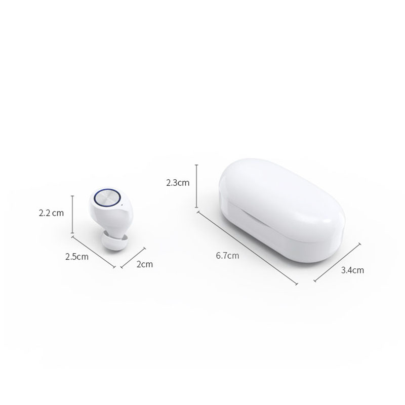 TWS Bluetooth-kuuloke TW60 HD -äänenlaatu Mini Design kosketuskäyttö