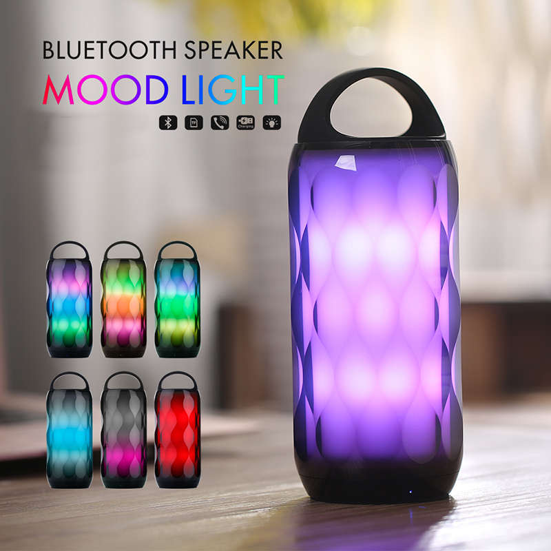 Langattoman kaiuttimen tunnelma Kevyt bluetooth-kaiuttimet, joissa TF-korttipaikka Mini-kaiutin