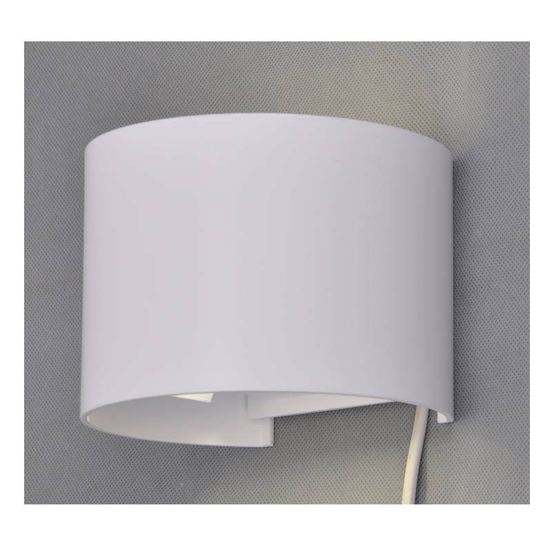 LED-ulkokaarilamppu, jossa on LED-ohjain, valo ylhäällä ja alhaalla