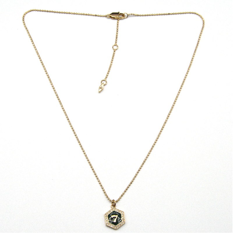 Stainless steel stack stone Digital Pendant Necklace rfbnc1022