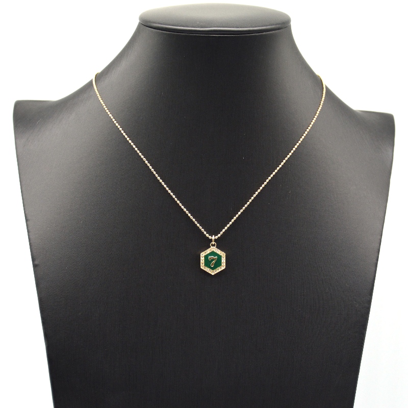 Stainless steel stack stone Digital Pendant Necklace rfbnc1022