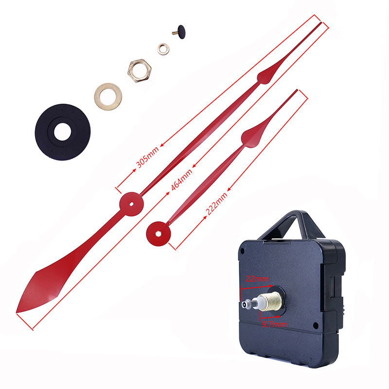 HR1688 15 mm: n kvartsikellokone ja alumiinikellokädet