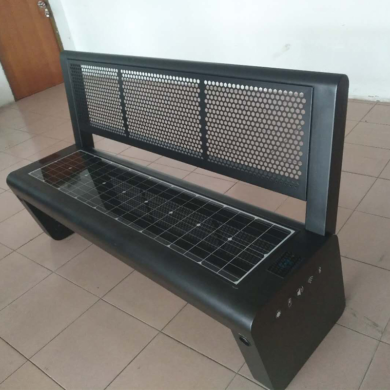 Langattoman latauksen tehdashinta Kaupunkien istuimet Solar Garden Bench Valmistaja