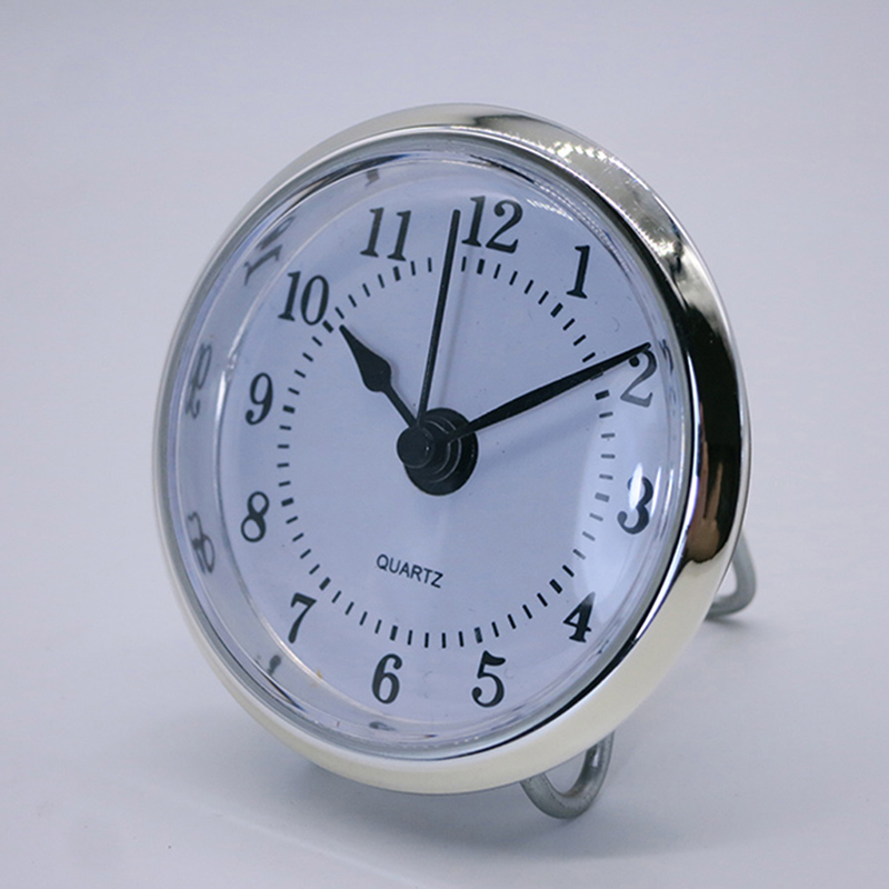 Dongguan WF 58mm hopea pyöreän metallin kellon sisällä