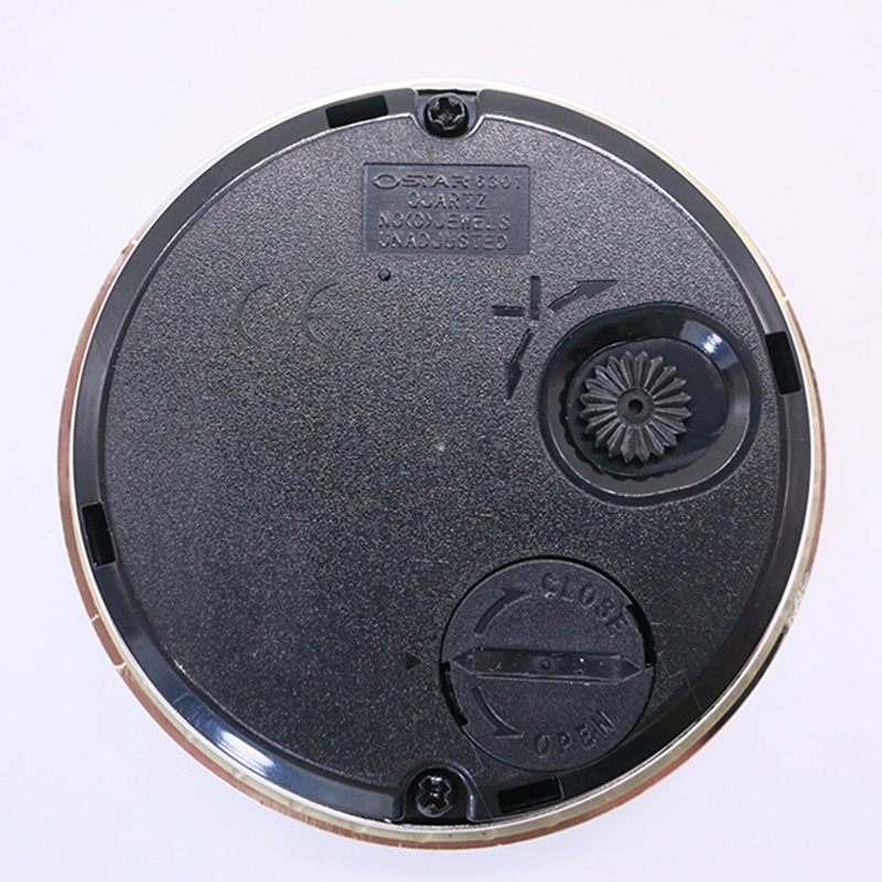 Dongguan WF 58mm hopea pyöreän metallin kellon sisällä