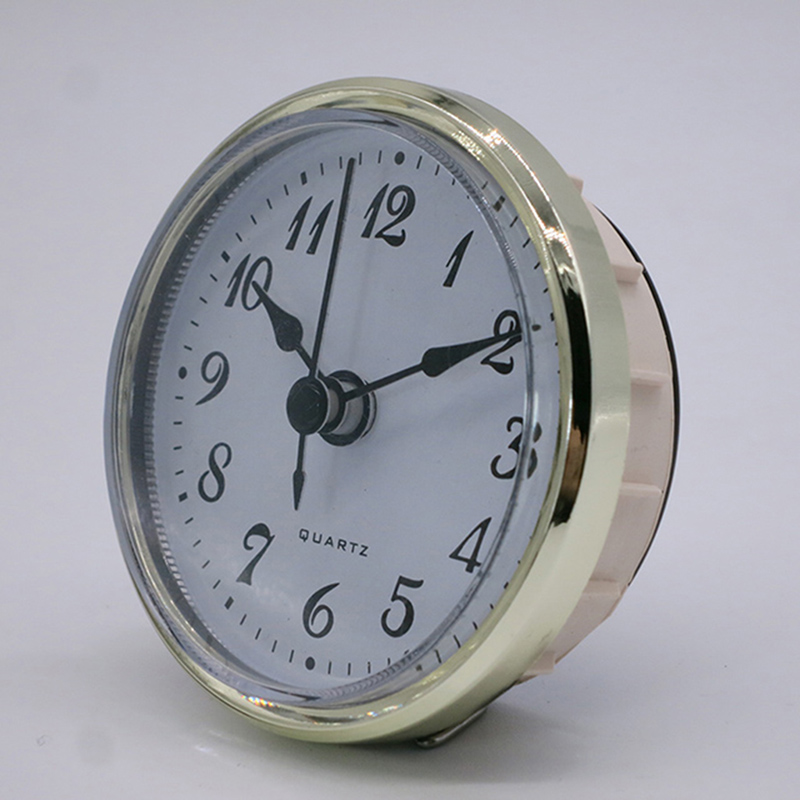 70mm kultarunko valkoinen pohja pyöreä kellon ympäri