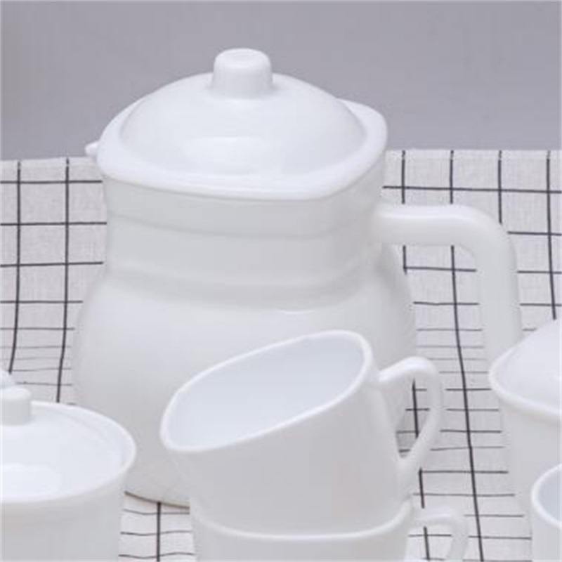 opaali lasi- lasiastia- ateriasarja - SQUARE COFFEE SET