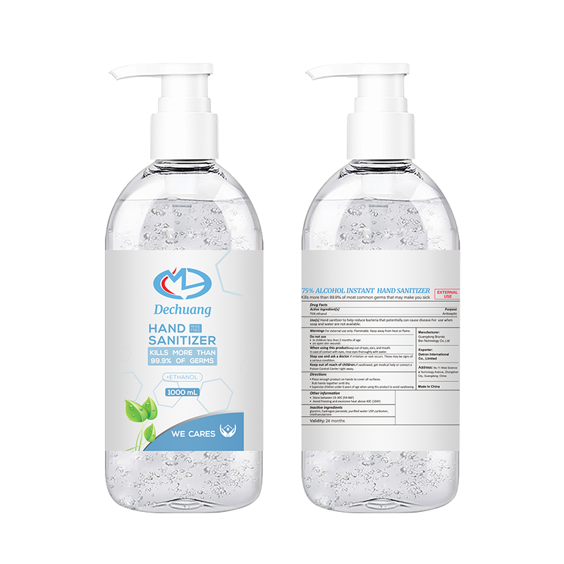 1000ml 75% Alkoholi Instant Hand Sanitizer Gel