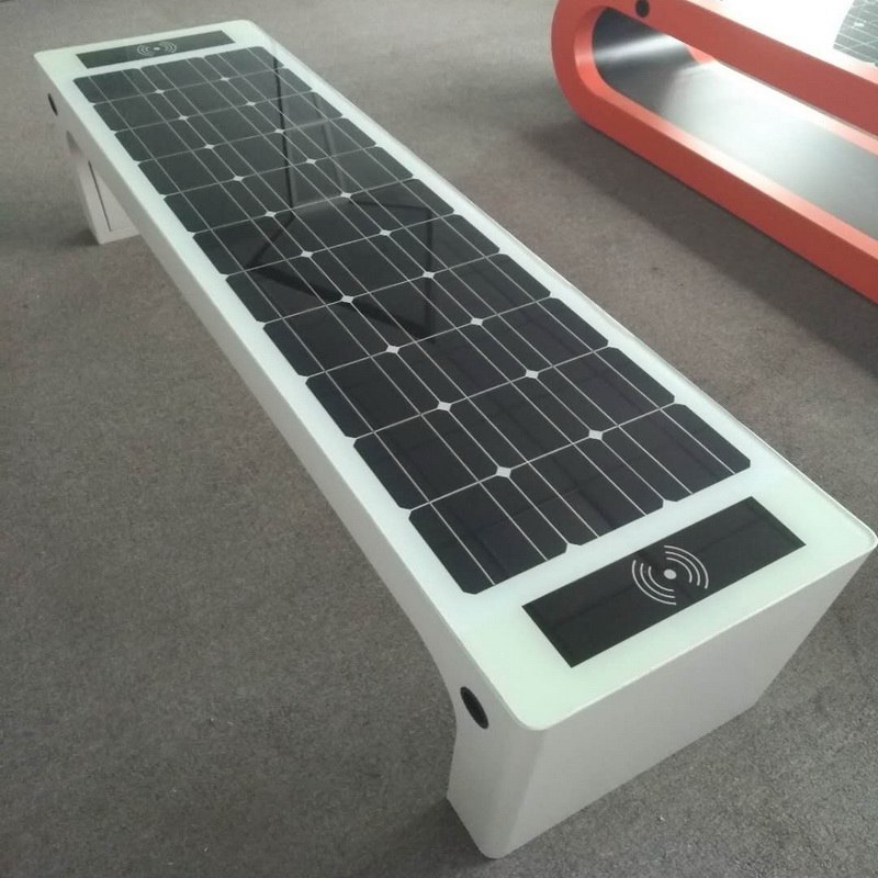 Parhaiden design White Color Solar Power Mobile Charing WiFi Hotpot Smart Garden Bench