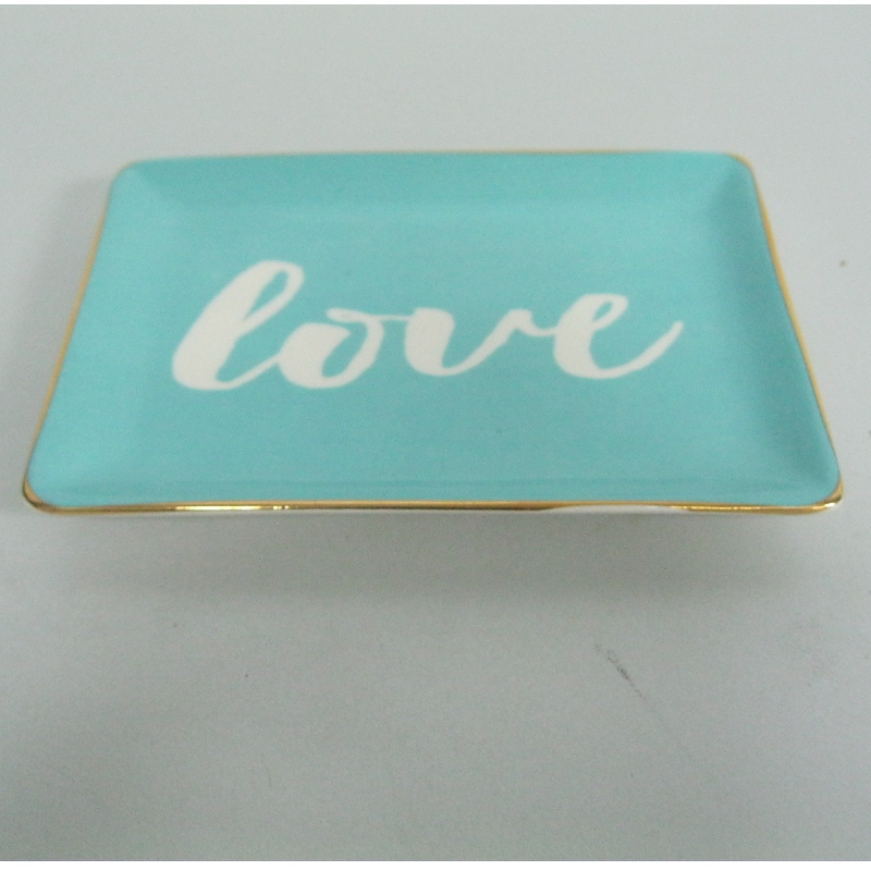 Gold Rimmed Ceramic Food Service Plate Derocotion Plate 4