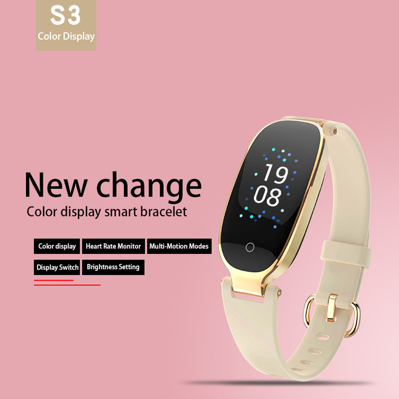 Älykkäät kellot, Fitness Tracker, with Heart Rate Monitor, Brightness asetus Vaihda eri liitäntä S3 (JYD619)