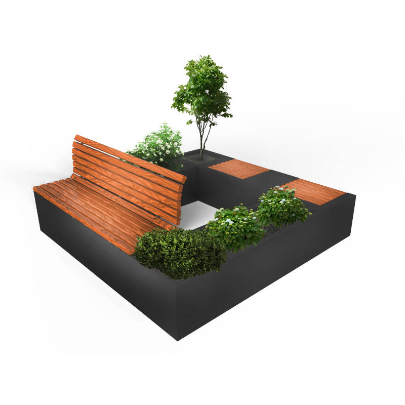 Fasion Design Älykkäät toiminnot Ammattimainen valmistaja Solar Outdoor Smart Bench