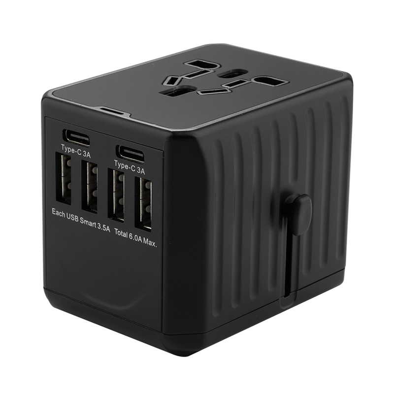 2020 uusi 110-250V US AUS UK EU plug mobile consumples 6USB laturi 6A ulostulo universal matkaadapter with 4USB+2Type-C