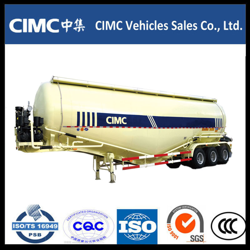 CIMC 3-akselinen irto-sementti jauhetankki puoliperävaunu
