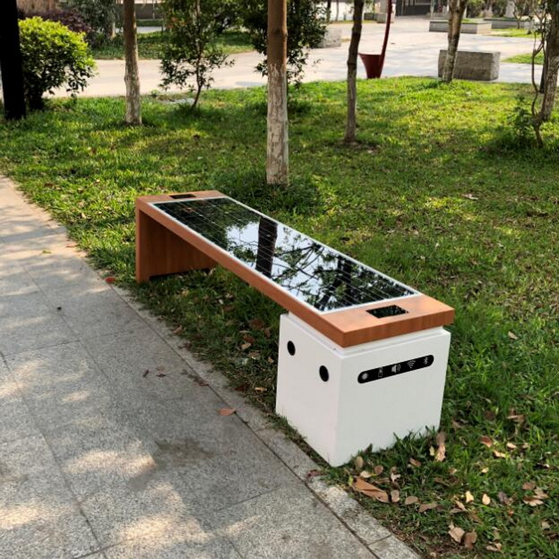 Bluetooth Free Wifi Wifi Wireless Charing Bench with Solar Panel