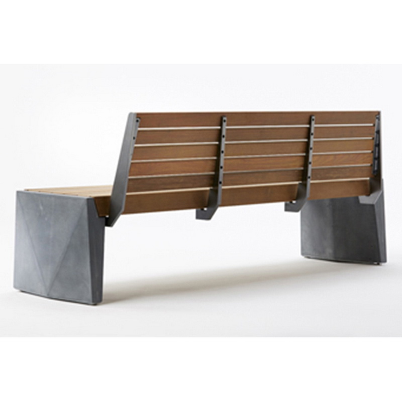 Uusi Design Wood Color High Quality Solar Smart Bench