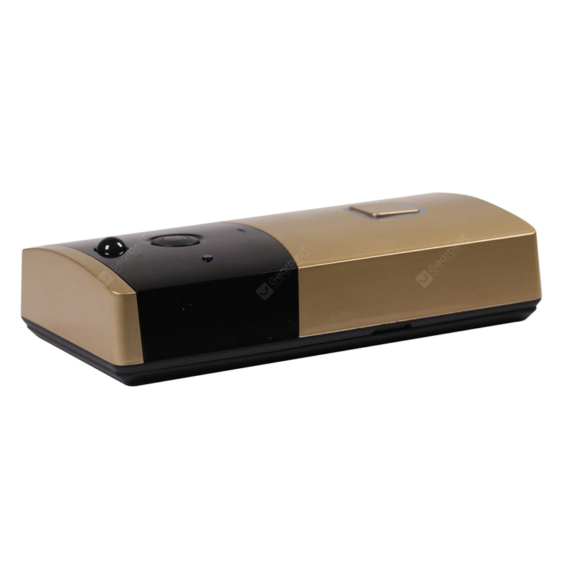 TY1-älykäs ovikellokamera Wifi-langaton sisäpuhelinvideo-kotivalvontakamera - kulta