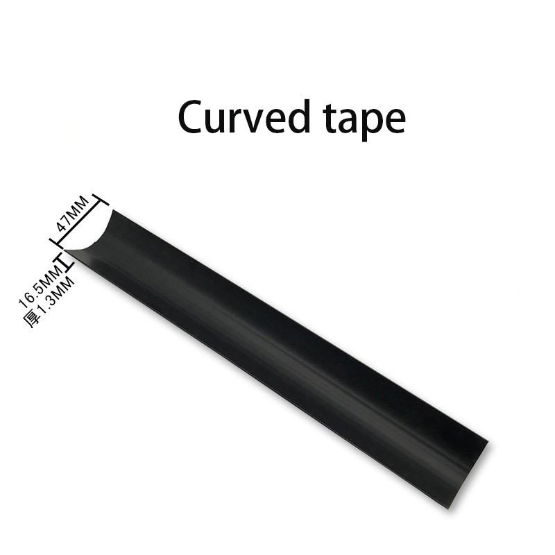 Muoviosat C-kanava PVC:n kaareva reuna-kaistale, jossa on muovinen reunareunus