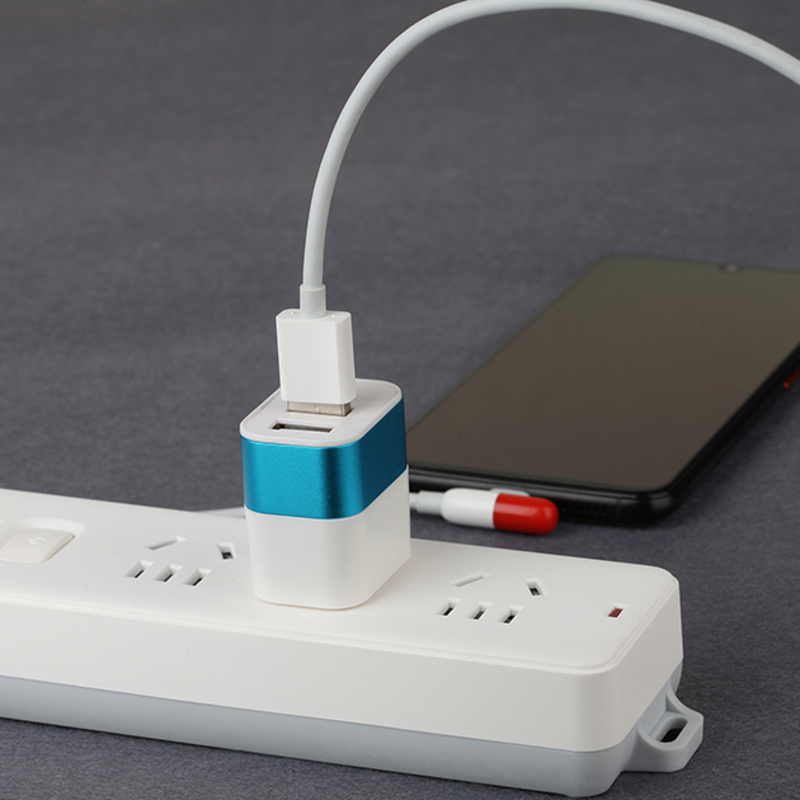 Factory Price FCC Fast Charge Travel 2 ports Usb Alkuperäinen kannettava laturi pikakännykän laturi iPhone 5 6 7 7 8 x