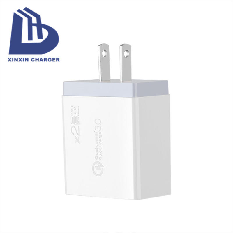 EU/US/UK PD 18W + 5V 2.4A 2 port USB C Fast Charger universal multi Travel lator