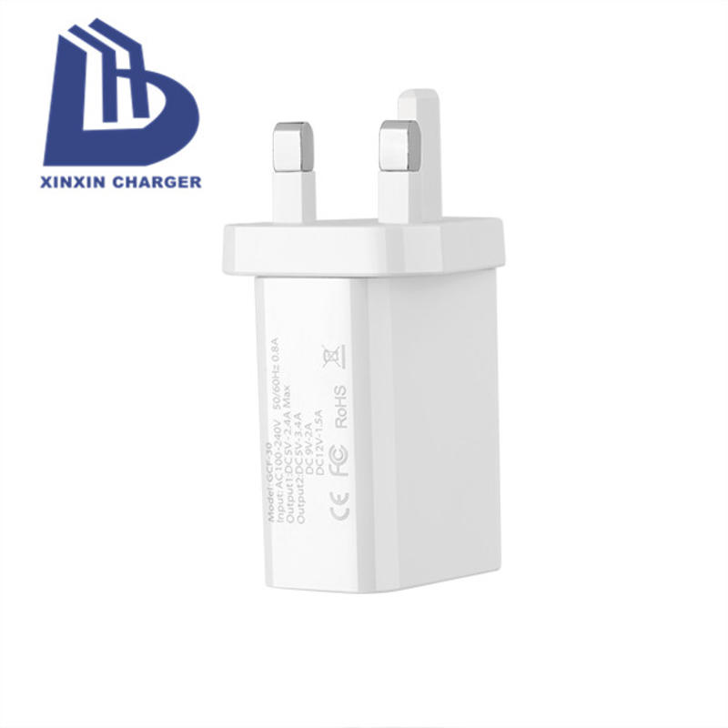 18 W QC 3.0 + 2.4A -sovitin, tyypin c USB-seinämatkalaturi-adapteri, nopea matkapuhelinlaturi, moniporttiset USB-laturit