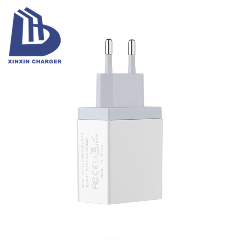 4 porttia USB-seinämatkalaturisovitin Nopea matkapuhelinlaturi moniporttiset USB-laturit