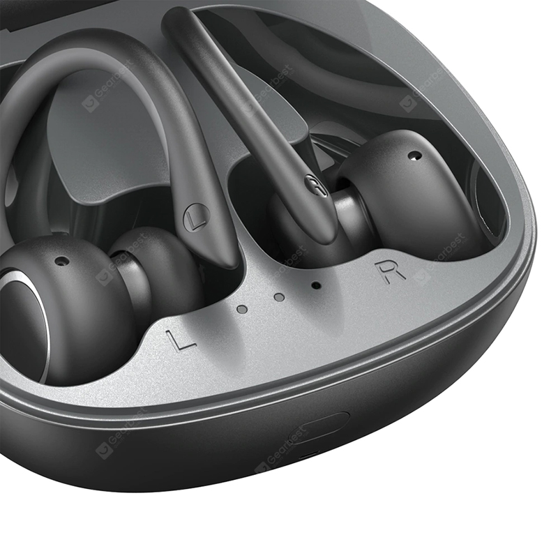 Baseus Encok W17 Sport Bluetooth -kuulokkeet kuulokkeet TWS-langattomat kuulokkeet tukevat Qi-langatonta latausta Smart Touch IP55 vesitiivis - musta