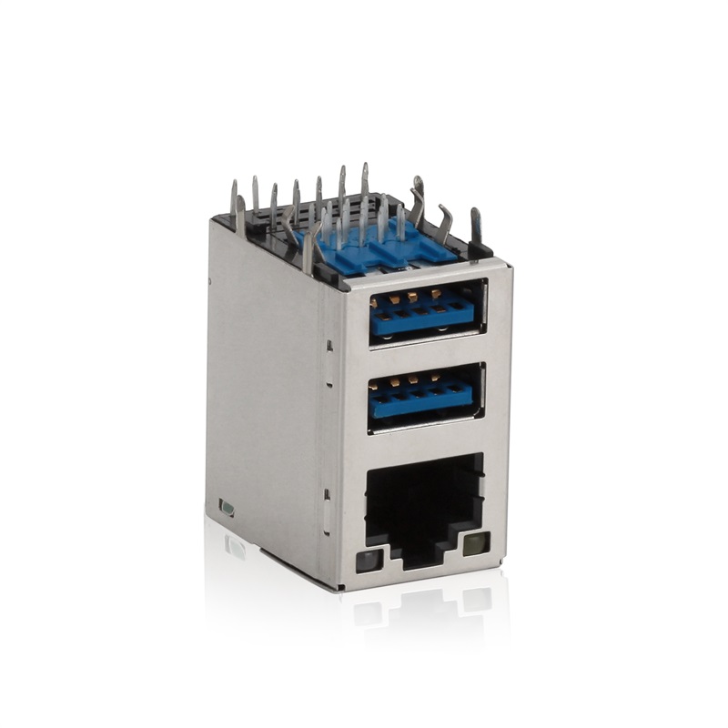 RJ45+USB3.0(Suodatin),LED,Shield Case