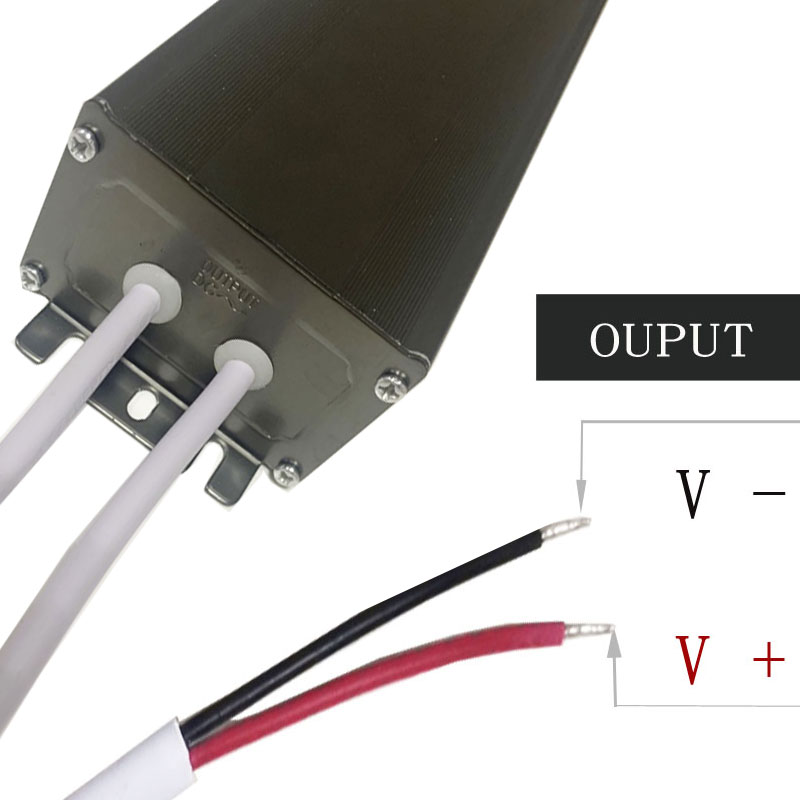 Musta harmaa alumiinikuori led-nauhat teho 12v120w säädetty jännite vedenpitävä