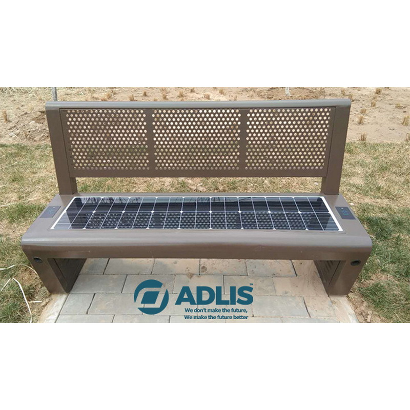 Stainless Steel Perfect Design Phone Charing Solar Smart Bench