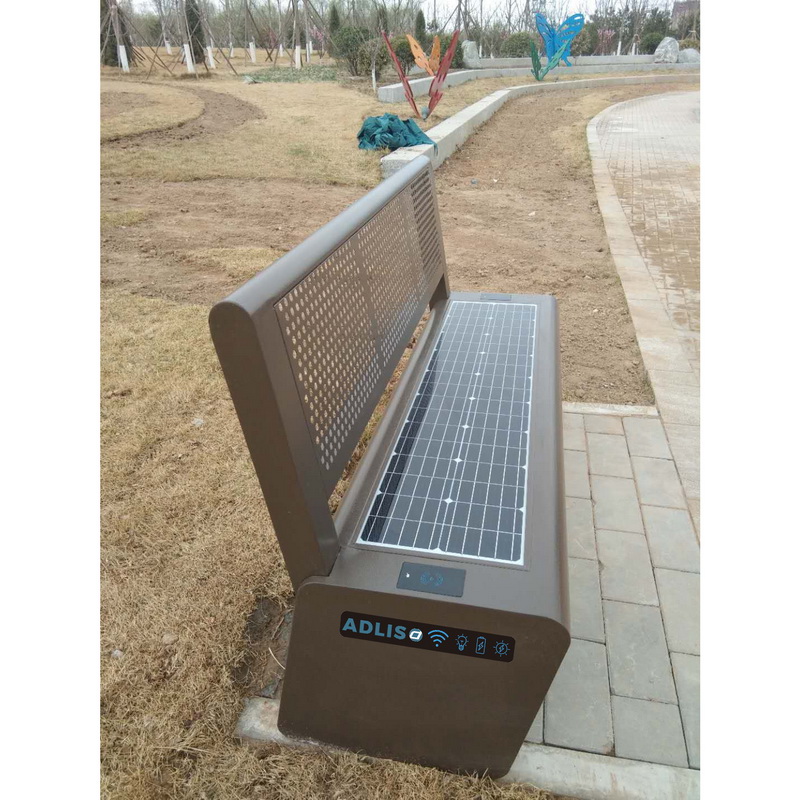 Stainless Steel Perfect Design Phone Charing Solar Smart Bench