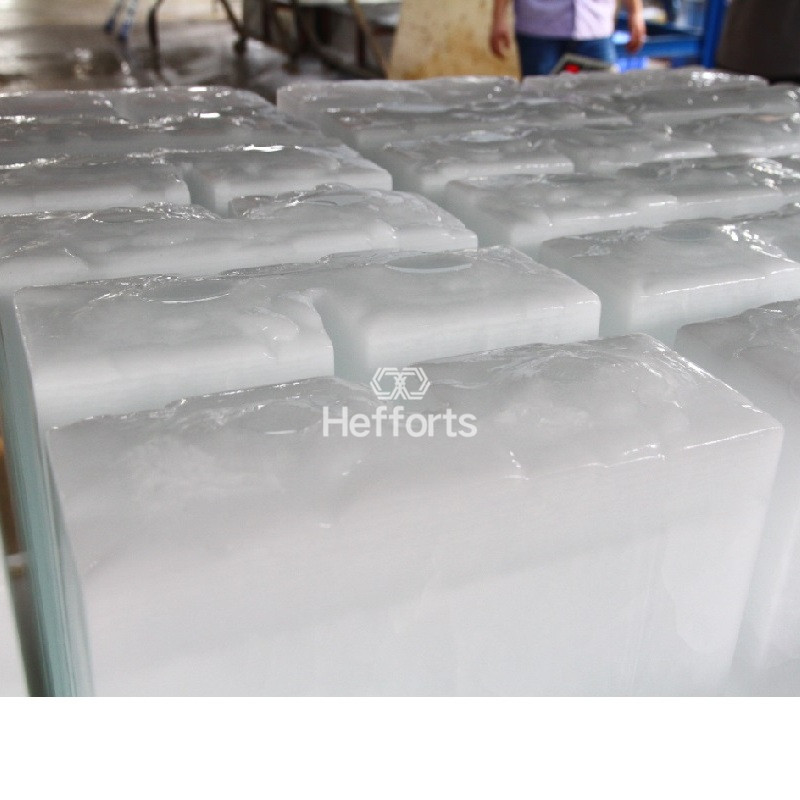 säännöllinen puhdistus raskaaseen kestävään 20 tonnin lohkoon jääpalakone CE-standardilla